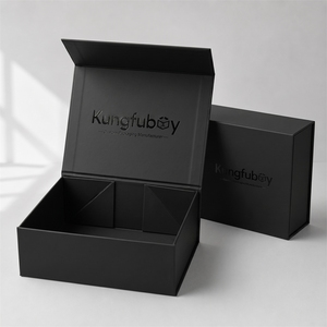 고급 맞춤형 접이식 자석 선물 상자 (향수, 뷰티 및 선물 세트용, 금박 로고 포함) - Product Image 1