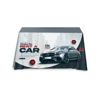 Housse de table graphique personnalisée, impression numérique CMYK par sublimation thermique, nappe pour salon professionnel