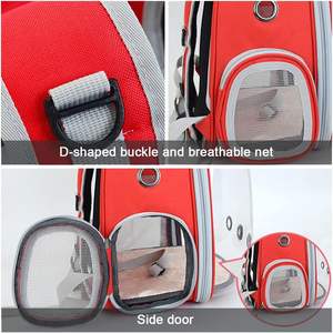 Köpek malzemeleri nefes dayanıklı yüksek kaliteli görünür alan evcil hayvan sırt çantası evcil hayvan taşıyıcı çanta küçük hayvanlar için - Product Image 6