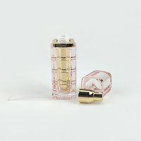 Botol Lotion persegi 30ml 50ml 100ml bentuk bambu plastik wadah perawatan kulit kosmetik untuk krim mata Losion