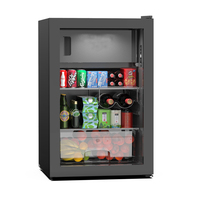 Réfrigérateur à boissons portable compact Kubigel 112L à double température avec écran LED, dégivrage automatique, contrôle numérique, 1 porte