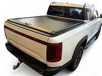 Couverture de benne de pick-up manuelle en aluminium, type volet roulant rétractable, pour accessoires de camion 4x4 Camioneta