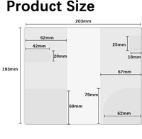 UIOWIO Couvertures transparentes de planificateur en PVC de haute qualité et moins chères à prix d'usine Protecteur de cahier Couverture de livre en plastique pour les étudiants
