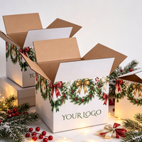 Cajas de Envío Corrugadas OEM Premium RSC, Cajas de Papel Kraft Ecológicas con Diseños Festivos