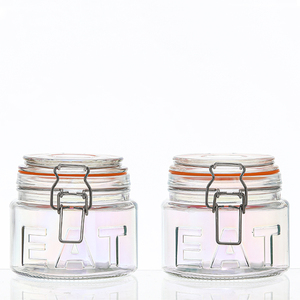 Pots de stockage en verre Offre Spéciale <span class=keywords><strong>Lino</strong></span> 730ml 1L 1.6L avec couvercle hermétique Offre Spéciale bouteilles et bocaux de stockage pour <span class=keywords><strong>la</strong></span> <span class=keywords><strong>cuisine</strong></span> - Product Image 5
