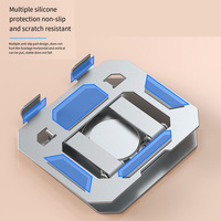 Support portable pliable et réglable en acier au carbone pour ordinateur portable/tablette/téléphone portable, design flexible pour bureau à domicile – Nouveauté 2024, Vente Flash
