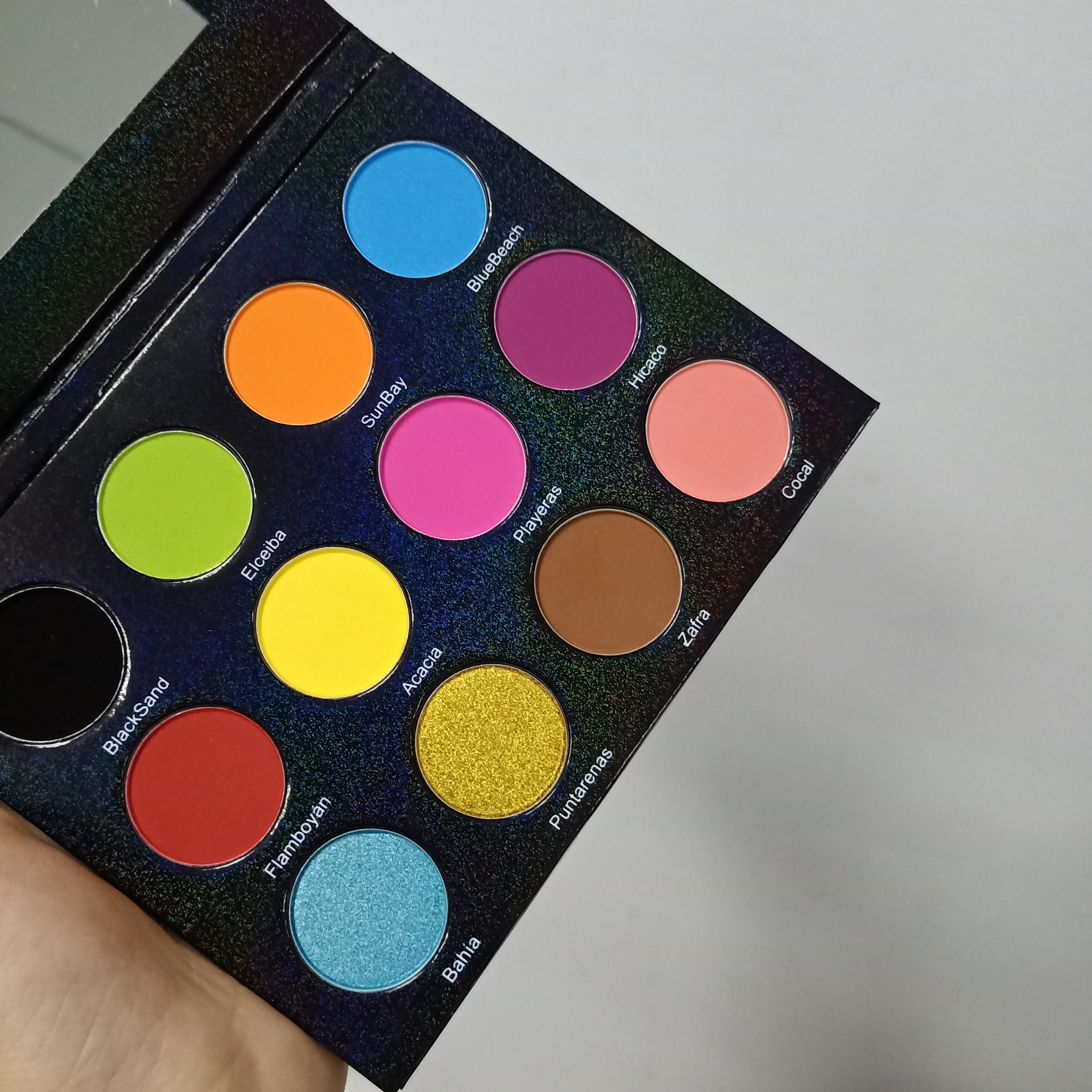 Hochwertige Private Label 12 Farben Benutzer definierte Lidschatten-Palette Lidschatten-Make-up