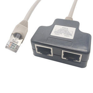 Divisor de red Ethernet Cat5e, par de adaptadores economizadores RJ45 - Product Image 1