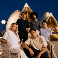 T-shirts 100 % coton sur mesure, vente en gros, longueur, largeur de poitrine, tissu et GSM personnalisables pour marques de vêtements