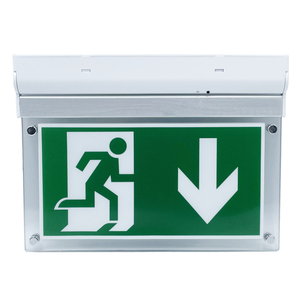 Nhà Máy Bán buôn giá LED Đèn khẩn cấp, lửa an toàn <span class=keywords><strong>Exit</strong></span> dấu hiệu với pin sạc, với có thể thay đổi PVC chữ tượng hình - Product Image 2