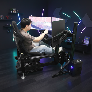 Simulateur de conduite 3 Dof Motion Formula, ensemble <span class=keywords><strong>complet</strong></span>, cockpit de simulateur de course, structure en profilés aluminium, simulateur de course - Product Image 1