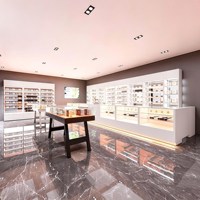 Meilleur fournisseur magasin de fumée Fournitures de dispensaire Vitrine avec tiroirs Présentoir à tabac