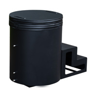 Baignoire SPA Froide/Chaude Moderne en Acier Inoxydable Personnalisée avec Échelle, Finition Noir Mat, Autoportante pour Hôtels et Extérieur – Vente en Gros