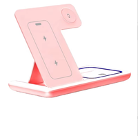 Support de charge sans fil pliable 3 en 1 avec logo personnalisé, chargeur magnétique pour téléphone 15W, type-C, support de bureau portable pour iPhone 18 Oro Max