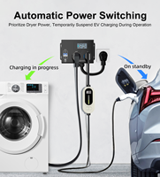 Linsheng 10/3 AWG STW 24A 240V ETL Répartiteur de chargeur EV intelligent NEMA 10-30 vers 14-50 Interrupteur d'alimentation pour sèche-linge domestique OEM