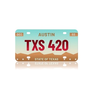 Plaque d'immatriculation automobile en aluminium métallique, plaque d'immatriculation vierge pour sublimation, plaque d'immatriculation automobile DIY - Product Image 3