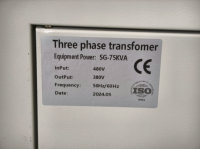 Autotransformateur triphasé toroïdal à enroulement en cuivre et noyau en acier au silicium, puissance 75 kVA, 60 kVA, 50 kVA, 40 kVA, 30 kVA, 10 kVA, 5 kVA, 380 V, 415 V