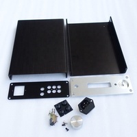 BRZHIFI — série de préamplificateur Audio 1706F, boîtier en aluminium de puissance professionnelle, châssis Audio classique noir