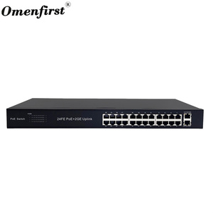 OEM/ODM PoE chuyển đổi 4 8 16 24 cổng 10/100M Gigabit 48V 2 cổng uplink 1000M Ethernet chuyển đổi sợi PoE IEEE802.3af/at cho CCTV NVR - Product Image 6