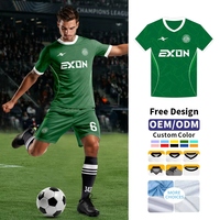 Toptan Futbol Formaları Özel Sublimasyonlu Takım Üniforması EXON Elite OEM Direkt 150g Nefes Alabilen Forma Erkek Kadın Kulüp