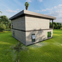 Maison préfabriquée moderne à deux étages Maisons de villas en acier préfabriquées légères et mobiles
