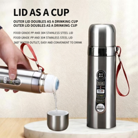 Bouteille isotherme sous vide en acier inoxydable 500 ml, double paroi, gobelet de voyage, bouteille d'eau pour le bureau et l'extérieur