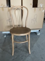 Chaise Thonet en bois courbé de style antique en résine plastique Sinofur