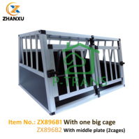 Cages de voiture en aluminium pour chien