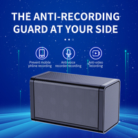 Dispositif anti-enregistrement à ultrasons portable Bouclier d'interférence à 360 ° Suppresseur de microphone activé par la voix pour des réunions sécurisées