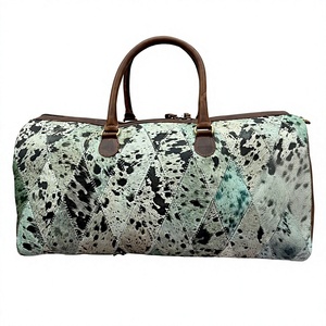 B S International - Bolso de Hombro Unisex de Cuero Vacuno 100% Natural, Estilo Vintage con Cremallera, Ligero y de Gran Capacidad para Viajes - Product Image 1