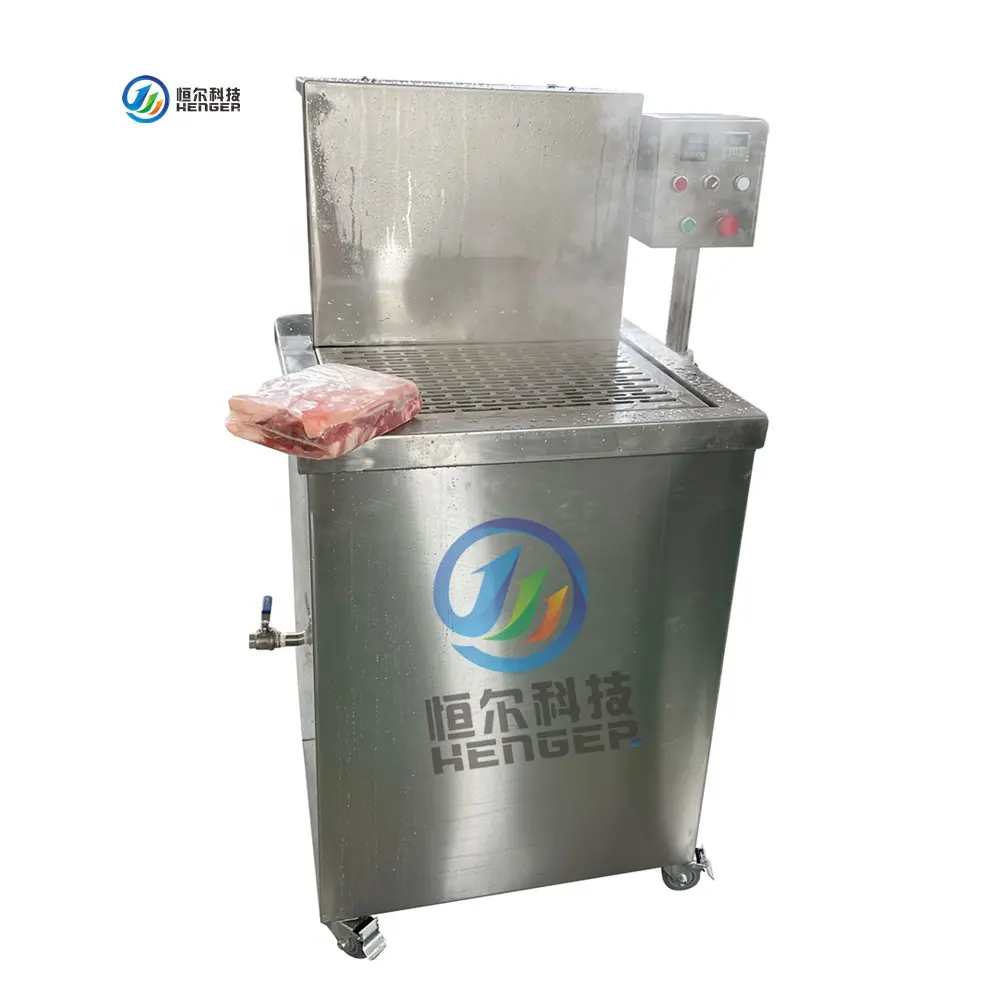 Automatische Vlees Warmte Krimpende Machine Warm Water Dip Tank Krimpkous Verpakkingsmachine