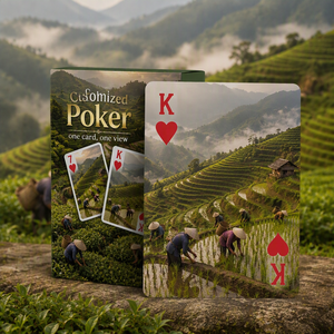 Journée Mondiale du Tourisme : Jeu de Cartes de Poker Personnalisées en Papier/Plastique de Haute Qualité pour l'Éducation et la Connaissance - Product Image 3