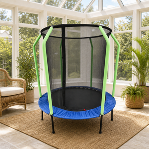 Trampolino da Interno per Bambini Zoshine, 55 Pollici, Rotondo con Rete di Sicurezza, per Bambini Sopra i <span class=keywords><strong>3</strong></span> Anni, Certificato EN71 GS ASTM - Product Image 5