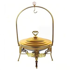 ถาดอุ่นอาหารสแตนเลสเคลือบทอง ขนาด 4.0 ลิตร พร้อมฝาปิด สำหรับเสิร์ฟบุฟเฟ่ต์ - Product Image 5