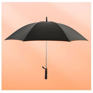 Parapluie de voyage classique pliable en trois sections en pongé, avec ventilateur et pulvérisateur, manche long, idéal pour les jours ensoleillés et pluvieux – Fabrication chinoise - Product Image 4