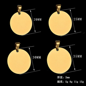 Etichette con LOGO personalizzate in acciaio inossidabile modelli esplosivi all'ingrosso di alta qualità etichette con <span class=keywords><strong>cuore</strong></span> d'oro - Product Image 6