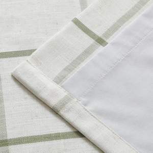 <strong>Sage</strong> <strong>Green</strong> Grommet Leaves Pattern Linen Thermal Insulated <strong>Blackout</strong> <strong>Curtains</strong> Modern Style All-Season for Bedroom Living Room - Product Image 6