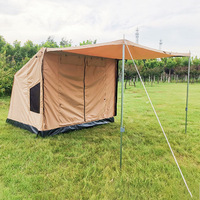 Tente de camping de tourisme OEM ODM Premium Overland à montage rapide en 30 secondes, robuste, 4 saisons, 4-5 personnes, cadre en aluminium, toile T/C