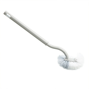 Toilet <b>Brush</b> Soft Bristle Nylon Grey Plastic Cleaning Tool For Toilet Bowl - Product Image 5