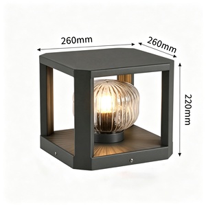 ไฟเสา LED สำหรับตกแต่งสวนกลางแจ้ง กันน้ำ IP65 ใช้พลังงานไฟฟ้า/พลังงานแสงอาทิตย์ เหมาะสำหรับประตูรั้ว ตกแต่งภูมิทัศน์ บ้านพักตากอากาศ - Product Image 4