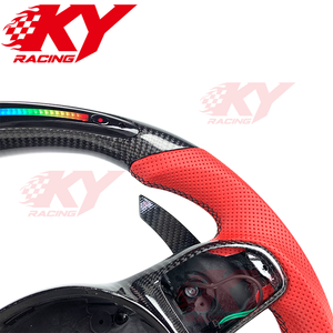 Volant en fibre de carbone LED RPM amélioré pour Mercedes-Benz W205 W204 W213 W219 W222 A45 GLE63 C63 809 GLS E63 S63 GLS AMG GT - Product Image 4