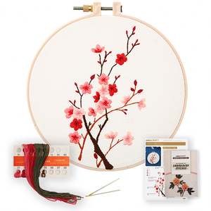 Buen precio hecho a mano uso en el hogar regalos tela costura artesanía Diy bordado Kits hecho a mano bordado conjunto para principiantes - Product Image 2