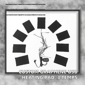 Customizable Graphene Far-infrared Safe <b>Heating</b> Therapy Yuemi Panel Heater with <b>USB</b> 3 Adjustable Temperatures for Whole Body - Product Image 2
