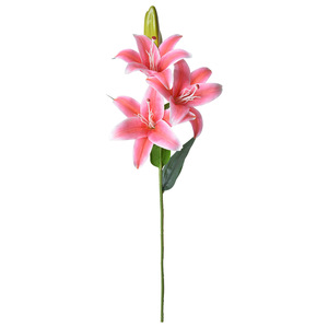 ดอกลิลลี่ประดิษฐ์ 3 หัว ทำจาก PVC นุ่ม กันน้ำ ตกแต่งบ้าน งานแต่งงาน - Product Image 5