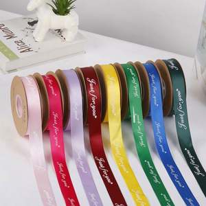 Matte Gold Foil Printing Floral Satin Bias <b>Tape</b> Ribbon for Valentine's Day Gift Wrapping Ribbon Spool - Product Image 2