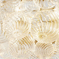 Vente chaude Nordique Boule De Verre Lampe Suspendue D'or Led Lustre Moderne De Luxe Salon Décoration Lustre En Verre Moderne