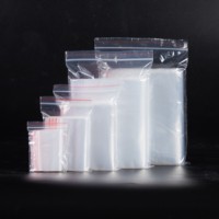 Sacs en plastique transparents à fermeture éclair personnalisés en PE pour le stockage des aliments, du sucre et autres produits