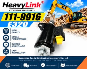 Vanne de commande de pompe hydraulique 111-9916, électrovanne, pièce de rechange pour excavatrice E320 E320C E320D - Product Image 2