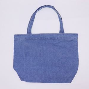 Sac fourre-tout en jean durable personnalisé avec logo DIY, sacs à main de week-end pour femmes, sacs de plage, sacs à bandoulière zippés pour le shopping, sacs de voyage style cowboy pour l'été et l'automne - Product Image 5