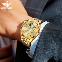 Montre mécanique automatique de luxe pour homme 3316, Hangzhou, acier inoxydable, cadran 44 mm, fermoir papillon lumineux, résistance à l'eau 5 BAR